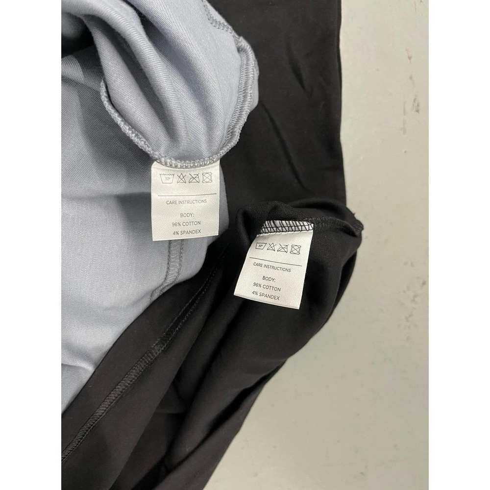 Mens NWT CO Thirty Six Stretchy Crewneck Solid Minimalist T-Shirts Set OF 2 - Picture 4 of 6